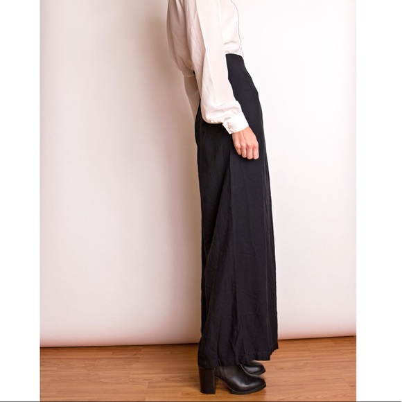 ❌SOLD❌Vintage 80s black high waist palazzo pants - Picture 4 of 7